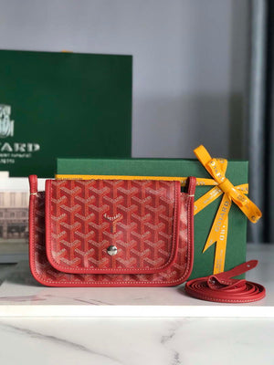 Goyard PLUMETPMLTY50CL50P Portefeuille Plumet Pocket Wallet Red - Default Title - View 1