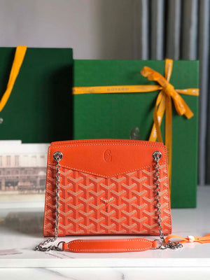 Goyard ROUETSMINTY08CL08P Rouette Structur¨¦ Mini Bag Orange - Default Title - View 2