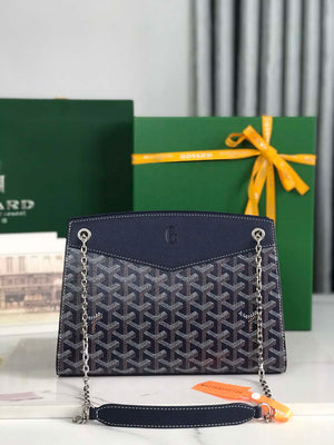 Goyard ROUETSPMLTY07CL07P Rouette Structur¨¦ PM Bag Navy Blue - Default Title - View 1
