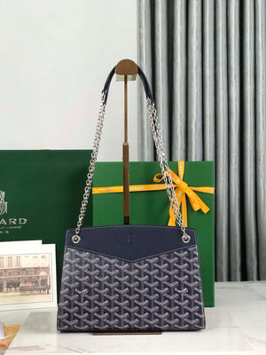 Goyard ROUETSPMLTY07CL07P Rouette Structur¨¦ PM Bag Navy Blue - Default Title - View 9