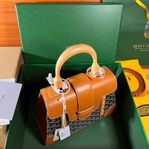 Goyard Sac Saigon Pm Bag BPMLTY07CL07P Black with Brown - Default Title - View 3