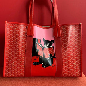 Goyard VILLETMMLTY08CL08X Villette Tote Bag MM Red - Default Title - View 1