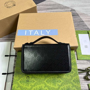 Gucci 336298 Travel Document Package Black - Default Title - View 1
