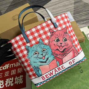 Gucci 410812 Children's Kitten Print Mini Shopping Bag - Default Title - View 4