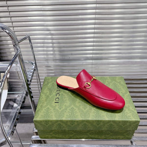 Gucci 423513 Women's Princetown Leather Slipper G53190 - Euro 34=US 3 - View 4