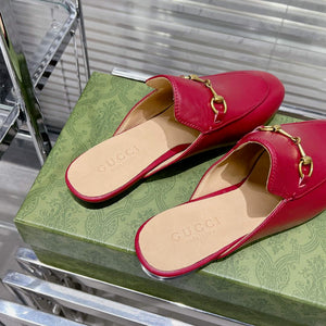 Gucci 423513 Women's Princetown Leather Slipper G53190 - Euro 34=US 3 - View 6