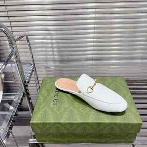Gucci 423513 Women's Princetown Leather Slipper G53193 - Euro 34=US 3 - View 4