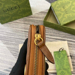 Gucci 443123 GG Marmont Zip Around Wallet Brown - Default Title - View 7