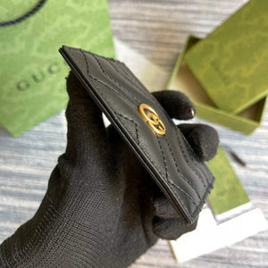 Gucci 443127 GG Marmont Card Case Black - Default Title - View 4