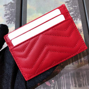 Gucci 443127 GG Marmont Card Case Red - Default Title - View 2