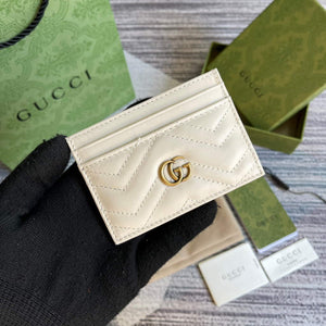 Gucci GG Marmont Card Case 443127 White - Default Title - View 1