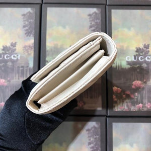 Gucci 443436 GG Marmont Continental Wallet White - luxibagsmall