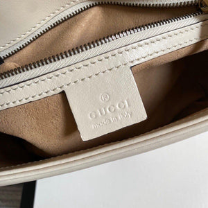 Gucci 443497 GG Marmont Matelass¨¦ Shoulder Bag White - luxibagsmall