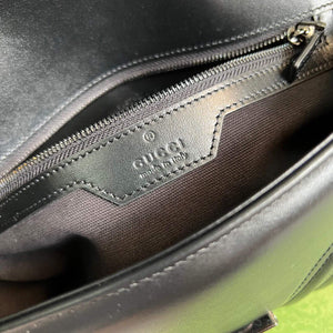 Gucci 443497 GG Marmont Small Shoulder Bag Black - Default Title - View 9