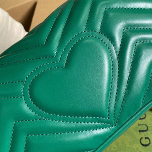 Gucci 446744 GG Marmont Matelass¨¦ Mini Bag Green - Default Title - View 7