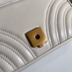Gucci 446744 GG Marmont Matelass¨¦ Mini Bag White - Default Title - View 7