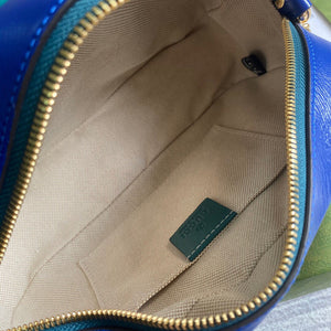 Gucci 447632 GG Marmont Small Shoulder Bag Blue - Default Title - View 8