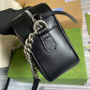 Gucci 447632 GG Marmont matelass¨¦ small shoulder bag Black - Default Title - View 4