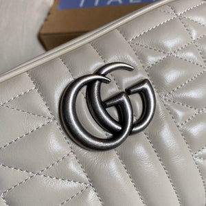 Gucci 447632 GG Marmont matelass¨¦ small shoulder bag White - Default Title - View 5