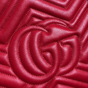 Gucci 453569 GG Marmont Matelass¨¦ Shoulder Bag Red - luxibagsmall