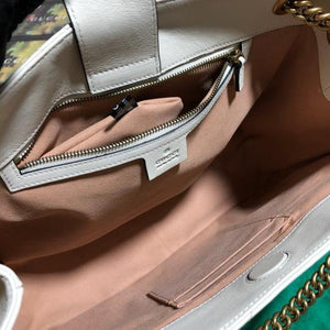 Gucci 453569 GG Marmont Matelass¨¦ Shoulder Bag White - luxibagsmall
