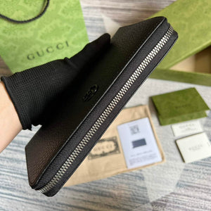 Gucci 456117 GG Marmont Leather Zip Around Wallet Black - Default Title - View 6