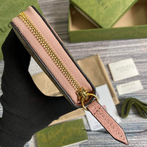 Gucci 456117 GG Marmont Zip Around Wallet Pink - Default Title - View 2
