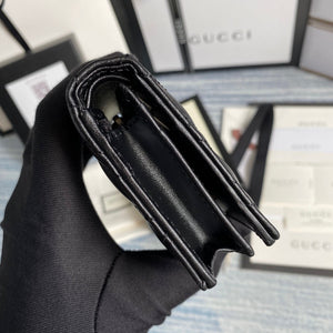 Gucci 466492 GG Marmont card case wallet in Black - Default Title - View 3