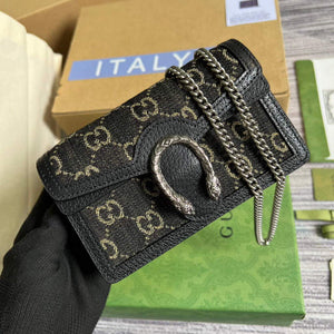 Gucci 476432 Dionysus GG Super Mini Bag Black - Default Title - View 4