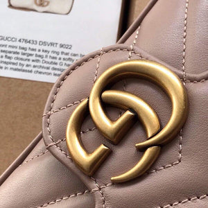 Gucci 476433 GG Marmont Matelass¨¦ Leather Super Mini Bag Light Pink - luxibagsmall