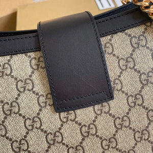 Gucci 479197 Padlock Medium GG Shoulder Bag Black - Default Title - View 4