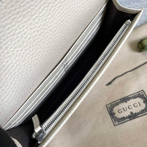 Gucci 497985 GG Marmont Leather Mini Chain Bag White - Default Title - View 8