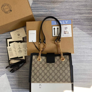 Gucci 498156 Padlock GG Small Shoulder Bag Black - Default Title - View 2