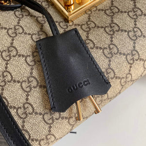 Gucci 498156 Padlock GG Small Shoulder Bag Black - Default Title - View 7