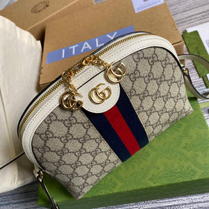 Gucci 499621 Ophidia Small GG Shoulder Bag Beige White - Default Title - View 7