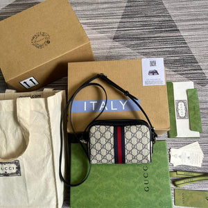 Gucci 517350 Ophidia GG Mini Bag Beige Blue - Default Title - View 2