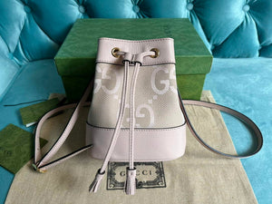Gucci 550620 Ophidia jumbo GG mini bucket bag Light pink - Default Title - View 1