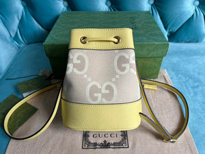 Gucci 550620 Ophidia jumbo GG mini bucket bag yellow - Default Title - View 2