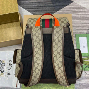Gucci 598140 Ophidia GG Medium Backpack Bright orange - Default Title - View 2