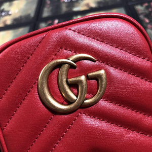 Gucci 598597 GG Marmont mini bag Red - Default Title - View 6