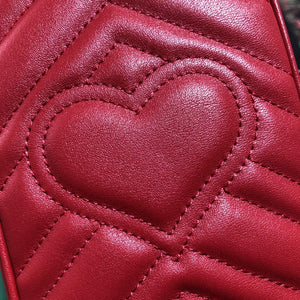 Gucci 598597 GG Marmont mini bag Red - Default Title - View 7