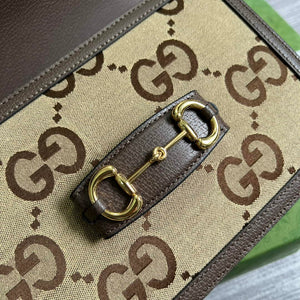 Gucci Horsebit 1955 shoulder bag 602204 brown with brown leather - Default Title - View 7
