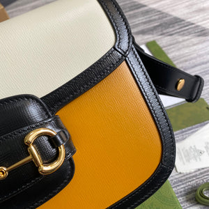 Gucci Horsebit 1955 shoulder bag 602204 yellow with beige - Default Title - View 6