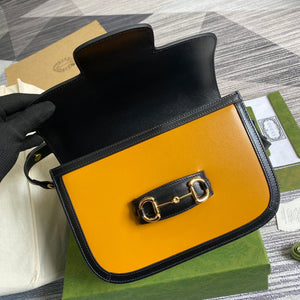 Gucci Horsebit 1955 shoulder bag 602204 yellow with beige - Default Title - View 8