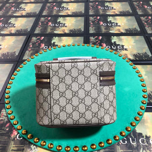 Gucci 611001 GG Supreme Ophidia Cosmetic Case Beige ebony - Default Title - View 3