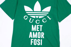 Gucci 616036 Adidas x Gucci Cotton Jersey Men Women's T-shirt G38684 - XS - View 5
