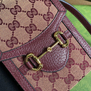 Gucci 625615 Gucci Horsebit 1955 Mini Bag Wine Red - Default Title - View 4