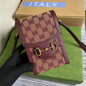 Gucci 625615 Gucci Horsebit 1955 Mini Bag Wine Red - Default Title - View 5