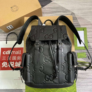 Gucci 625770 Jumbo GG Backpack Black - Default Title - View 1