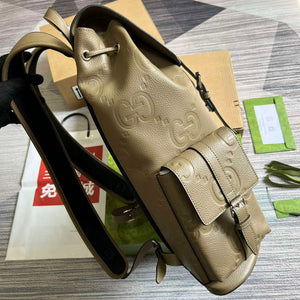 Gucci 625770 Jumbo GG Backpack Taupe - Default Title - View 3
